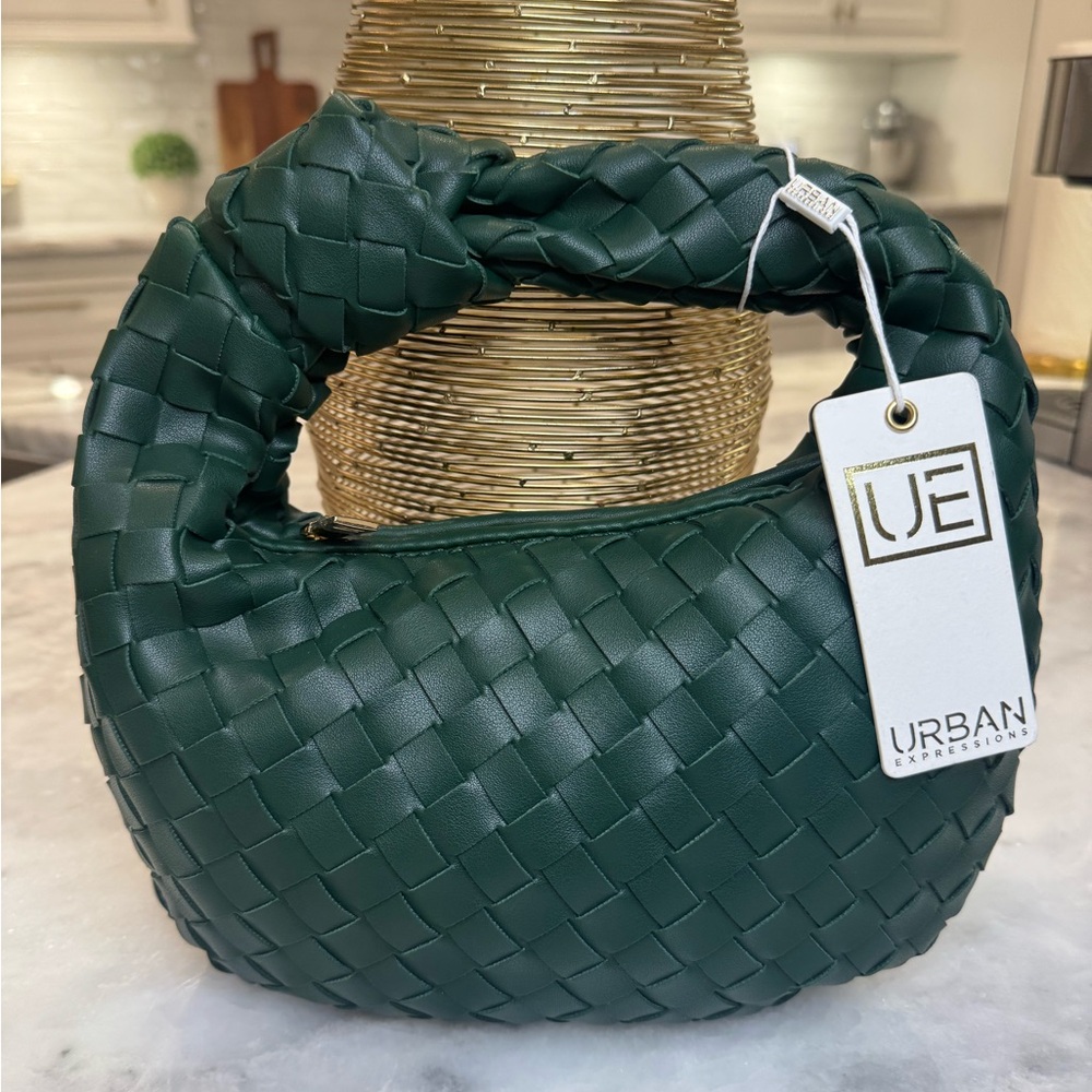 Urban Expressions Green Woven Bag